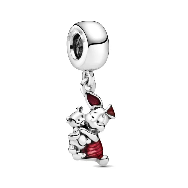 Exquisite 925 Silver Animal Bead Collection Featuring Fish Dog Duck and Pig Pendants for European DIY Bracelets