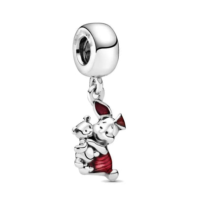 Exquisite 925 Silver Animal Bead Collection Featuring Fish Dog Duck and Pig Pendants for European DIY Bracelets