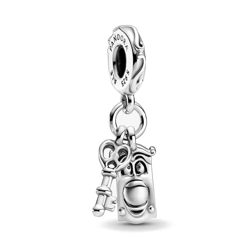 Exquisite 925 Silver Pumpkin Kettle Cup Firefly Butterfly Pendant for European Original Bracelet DIY Jewelry