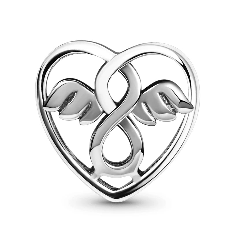 925 Sterling Silver Nurse Cross DIY Charms Beads Zircon