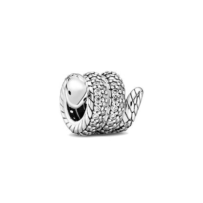 European 925 Sterling Silver Animal Series Charms Beads for Dog Cat Snake Rabbit Jewelry Fit for Bracelets and Necklaces for Women