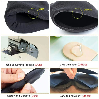 3D Contoured Sleep Mask for Men and Women Perfect Light Blocking Blindfold for Deep Rest