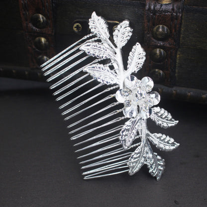Bridal Crystal Hair Comb - Elegant Hair Clips & Pins for Brides Silver-2