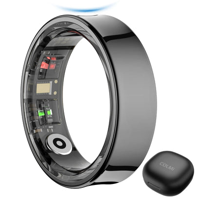 2024 COLMI R09 Smart Ring for Men and Women with Health Sleep and Skin Temperature Monitoring 60 Days Battery Life Charging Case Included
