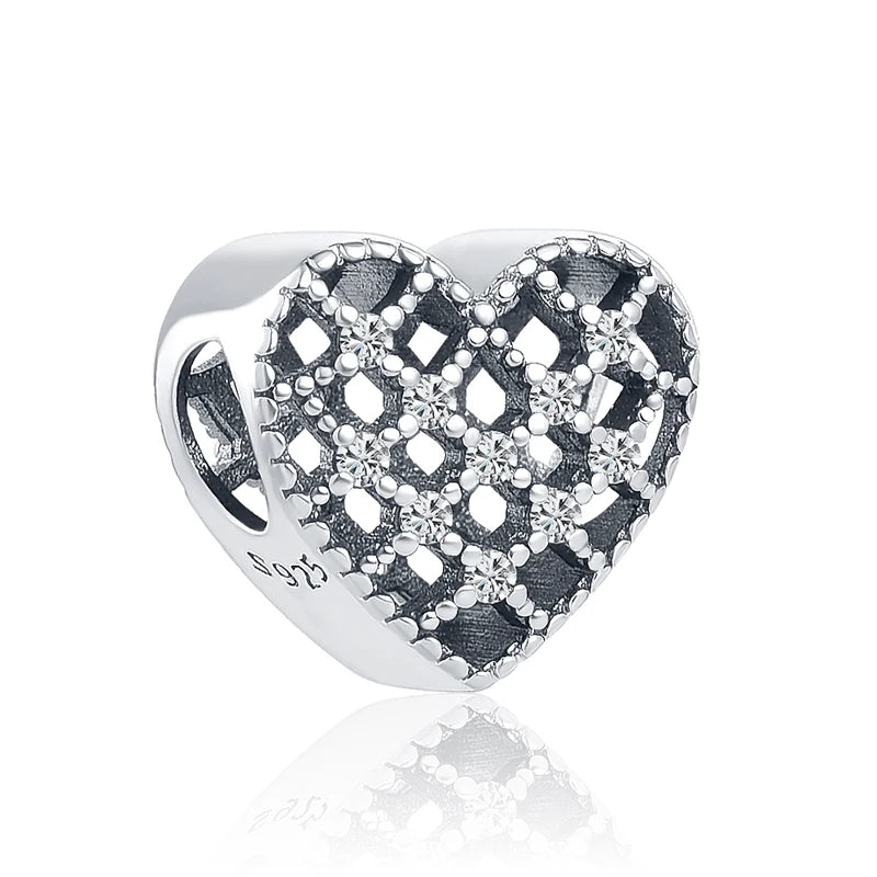 925 Sterling Silver Love Arrow Double Ring Charm for Wedding Anniversary Jewelry A182