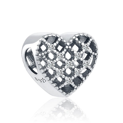 925 Sterling Silver Love Arrow Double Ring Charm for Wedding Anniversary Jewelry A182