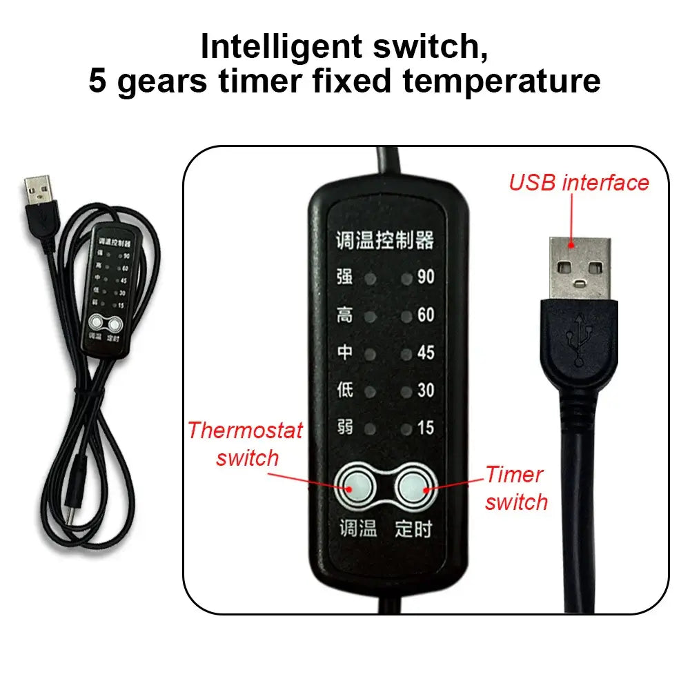 5V USB Heating Pad Heating Mat For Neck Lumbar Abdomen Default Title