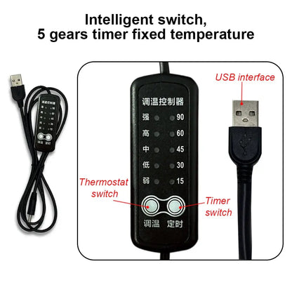 5V USB Heating Pad Heating Mat For Neck Lumbar Abdomen Default Title