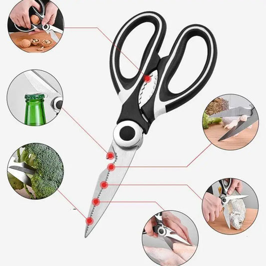 Stainless Steel Kitchen Scissors For Cutting Fish & Chicken