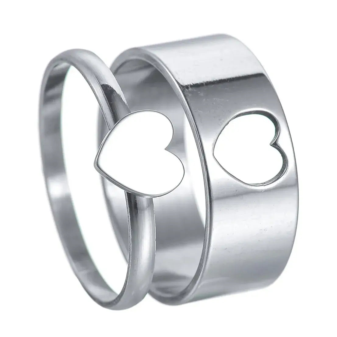 MeMolissa Luxury Clear Stone Crystal Wedding Rings Gold Plated Stainless Steel Jewelry 128R2
