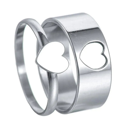 MeMolissa Luxury Clear Stone Crystal Wedding Rings Gold Plated Stainless Steel Jewelry 128R2