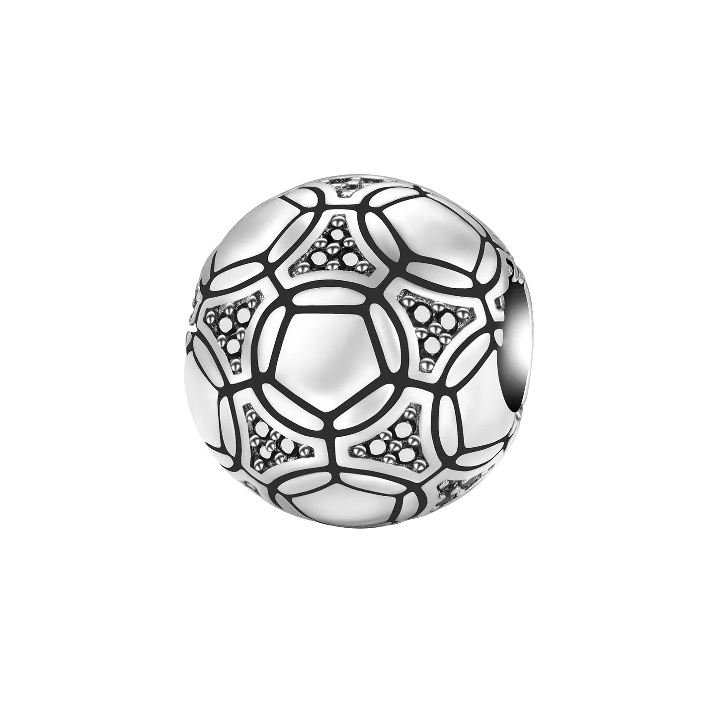Original 925 Sterling Silver Sports Ball Charms Earrings Beads Pendants for Bracelet Necklace Jewelry Gift