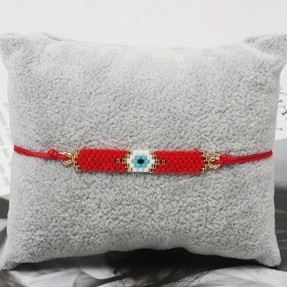 ZHONGVI Multicolored Evil Eye Miyuki Bead Bracelet for Women – Trendy Friendship Jewelry