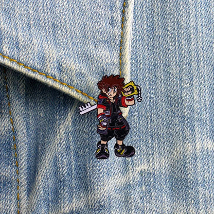 Disney Kingdom Hearts Animal Metal Lapel Pins for Backpacks and Fashion Accessories