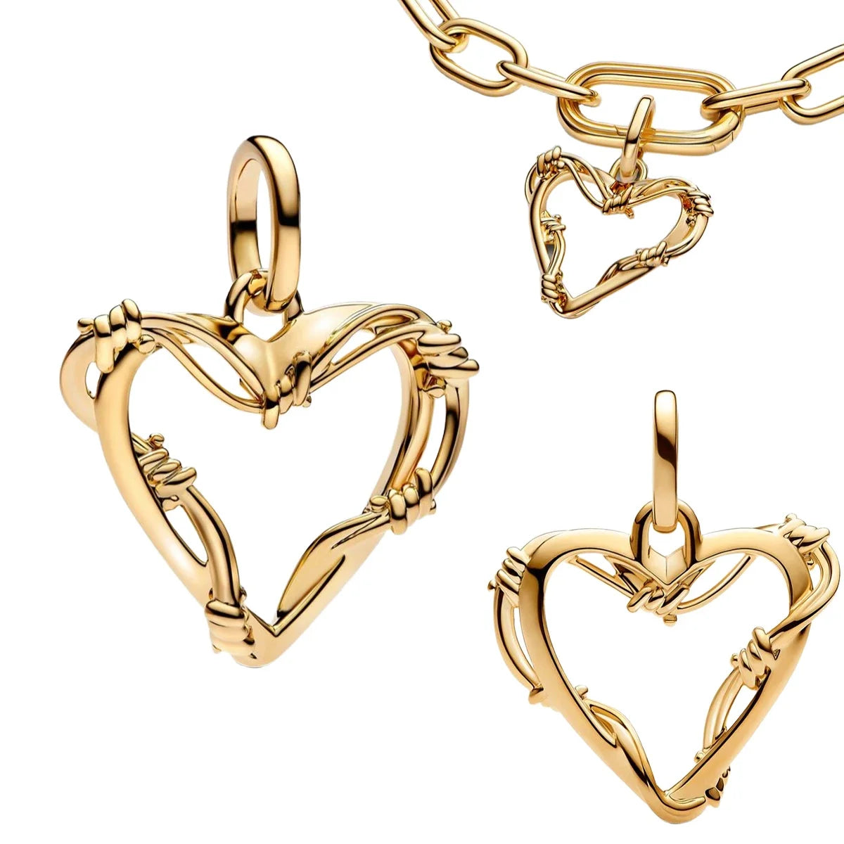 925 Sterling Silver Colorful Snowflake Heart Lock and Key Charms for DIY Necklace and Bracelet Jewelry Gifts