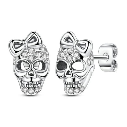 925 Sterling Silver Halloween Charms Set Pumpkin Skull Witch Ghost Beads for Bracelet Necklace Jewelry