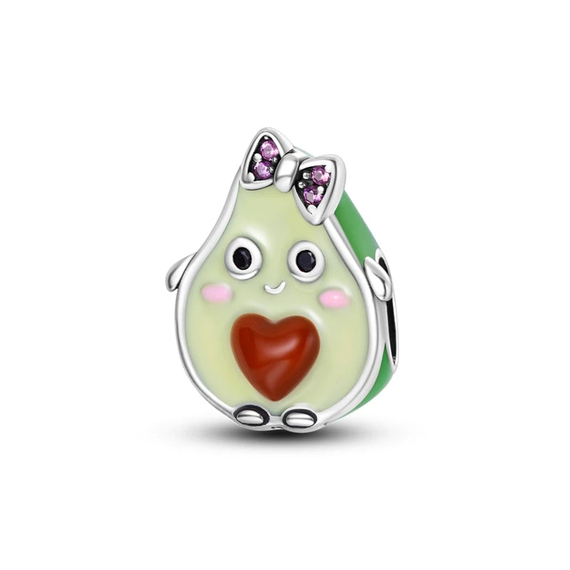 Silver Plated Travel Sunflower Lucky Charms Dangle Pendant Fit Original Pandora Bracelet DIY KTC712