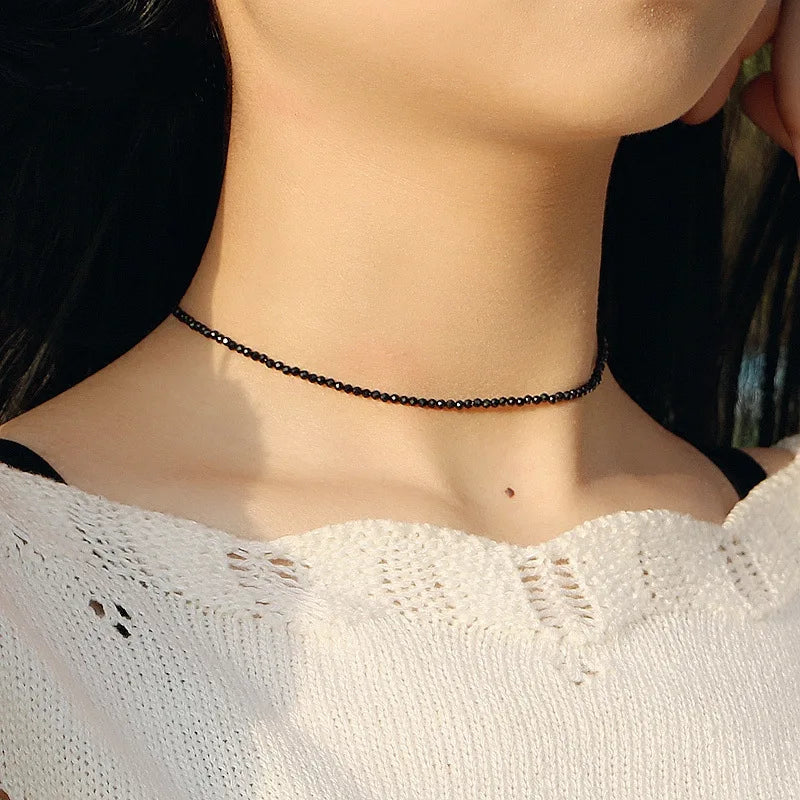 Elegant Black Beads Choker Necklace for Women - Top-Rated Party Jewelry by Fashion Brand