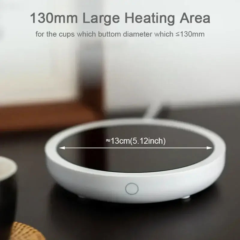 New Coffee Mug Warmer for Milk Tea Teapot Electric Heating Cup Plate 80 Degree Celsius for Home Office Use