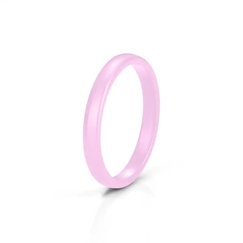 Jiayiqi Smooth Cut Ceramic Rings for Couples in Trendy Colors