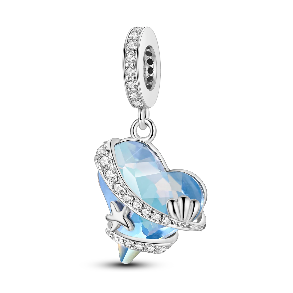CharmBeads 925 Silver Blue Series DIY Bracelet Charms Top Rated Fashion Pendants KTC1155