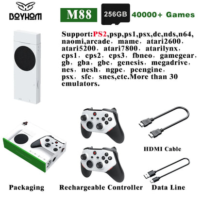 BOYHOM M88 Retro Handheld Console 2x Cortex A75 6x Cortex A55 Mali G52 20000 Plus Games Plug And Play PS2 PS1 Saturn Dreamcast N64
