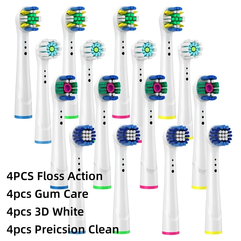 16/20PCS Brush Head Nozzles for Oral B Electric Toothbrush 16 Assorted G