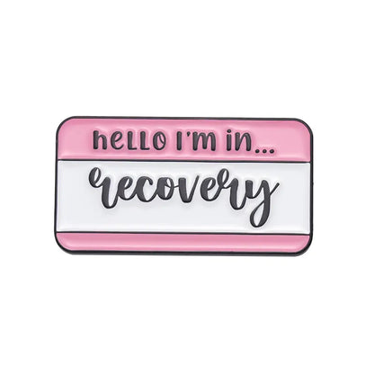 Quirky Anxious Dialog Enamel Lapel Pins for Unique Fashion Statements