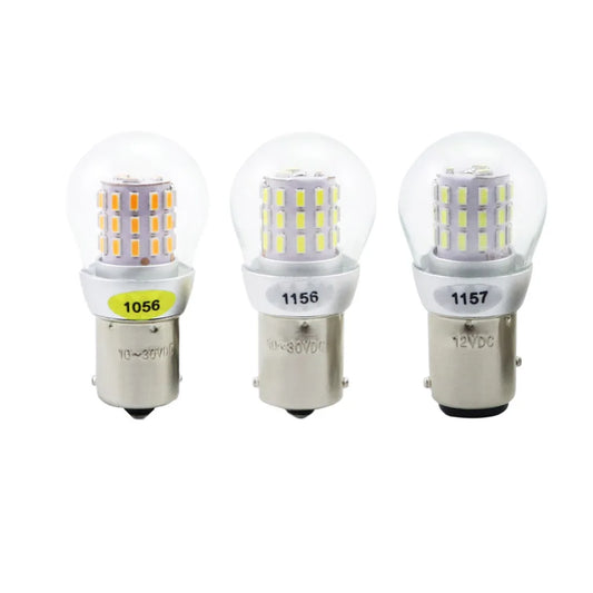 Car LED Bulb P21W and P21/5W 1156 1157 12-24V 6000K White to Amber Error Free Fog Light Side Marker Lamp for Automobiles