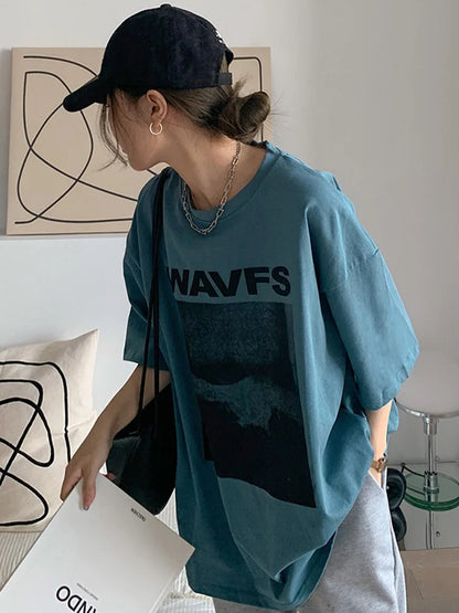 Dozw Womens Oversized T Shirt Harajuku Streetwear Tee
