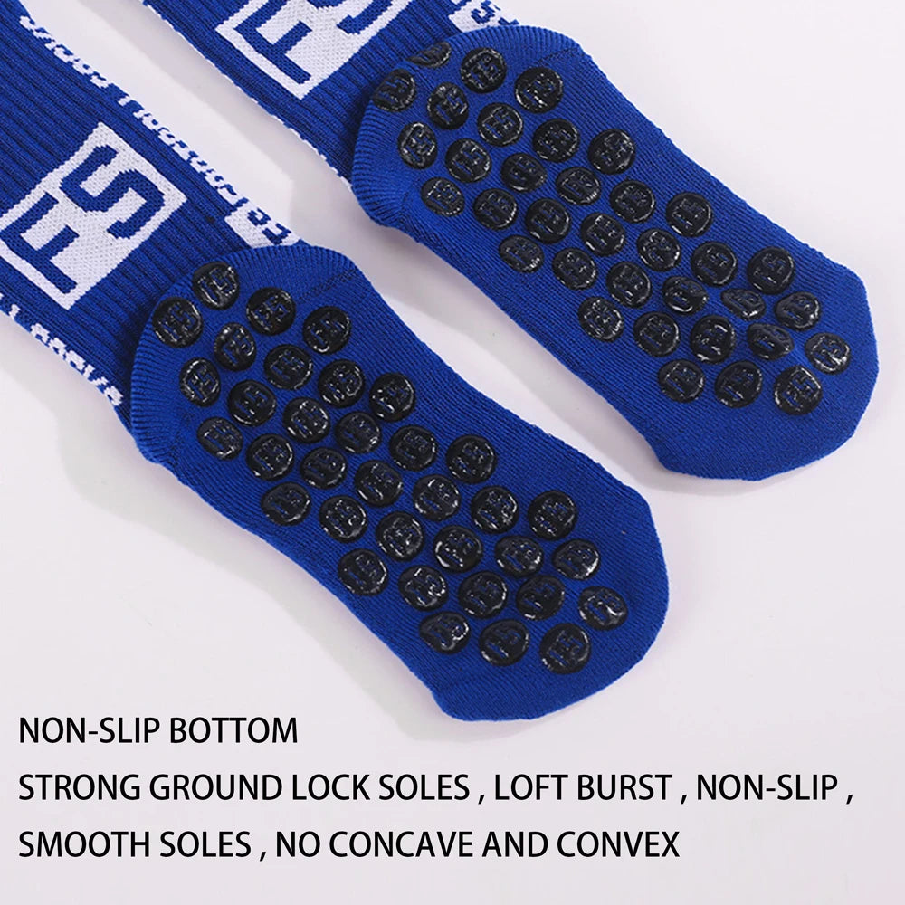 Anti Slip Mid Calf Sports Socks For Men Sizes EU39 45