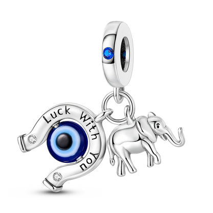 CharmBeads 925 Silver Blue Series DIY Bracelet Charms Top Rated Fashion Pendants KTC1042