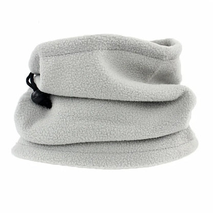 Unisex Solid Cashmere Warm Winter Ring Scarf Snood Muffler light gray