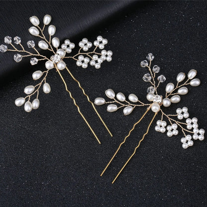 Elegant Bridal Pearl Hairpins Headpieces for Women - Timeless Wedding Hair Accessories