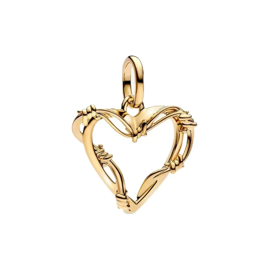 925 Sterling Silver Colorful Heart Clover Rose Star Butterfly Bird Zircon Bead Charms for DIY Bracelet and Necklace Gifts for Women