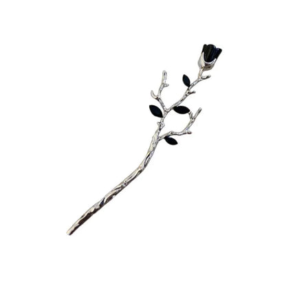 Elegant Vintage Rose Metal Hair Sticks with Sword and Snake Design for Women