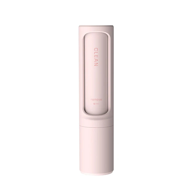 2-1 Reusable Pet Hair Remover Brush Portable Lint Roller Pink