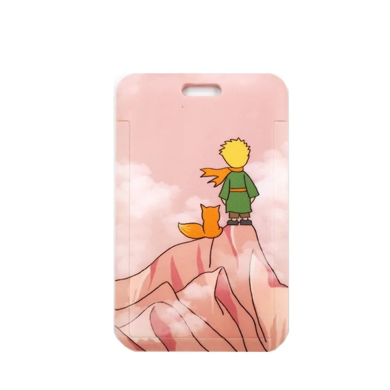 Little Prince Pink Lanyard Card Holder with Removable Buckle for Students