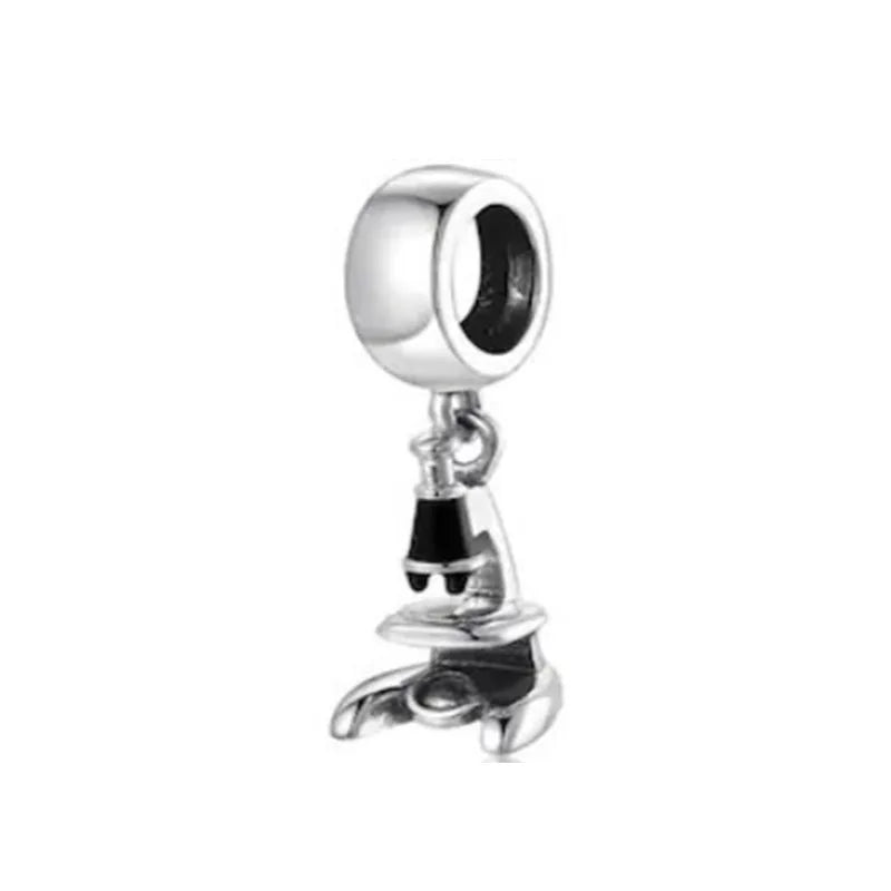 Sunflower Evil Eye Charm 925 Silver Plated Bead for DIY Bracelets Women's Jewelry B3083