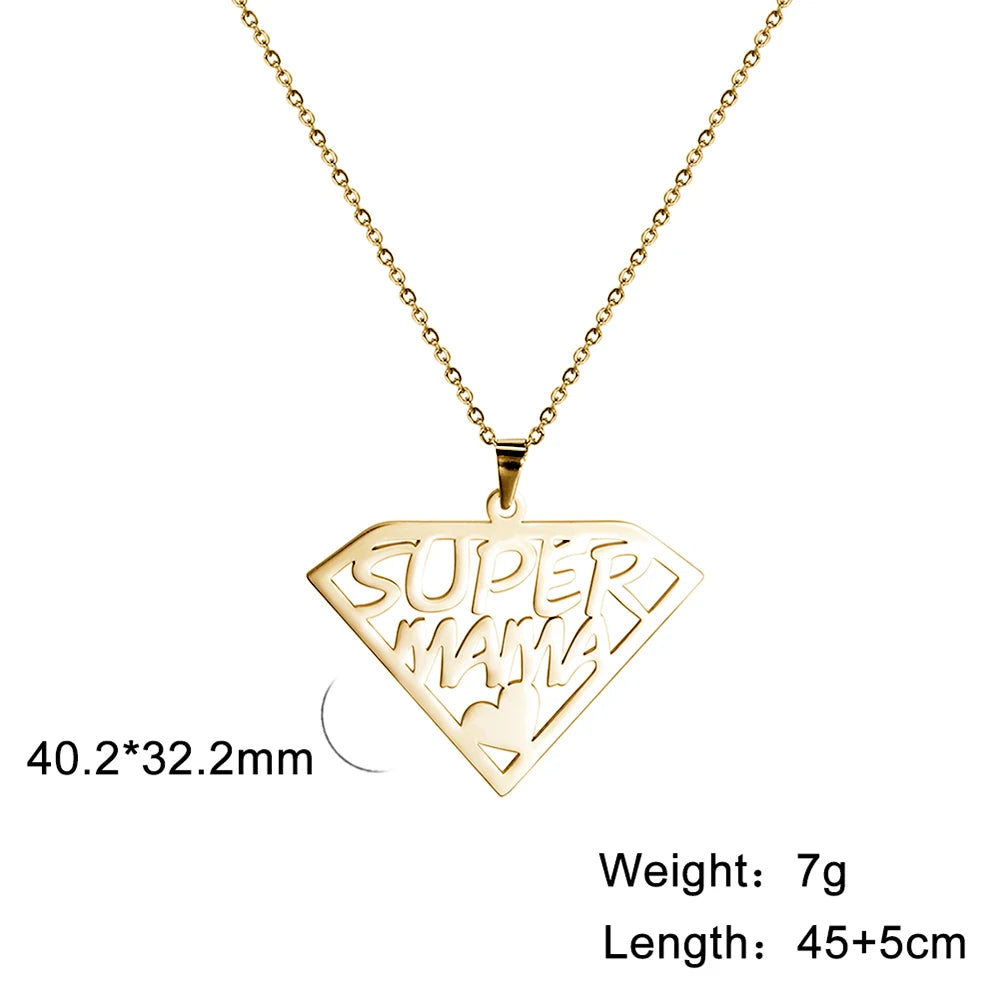 Cazador Sweet Love Heart Pendant Necklace for Women Stainless Steel Jewelry Mother's Day Gift 2025