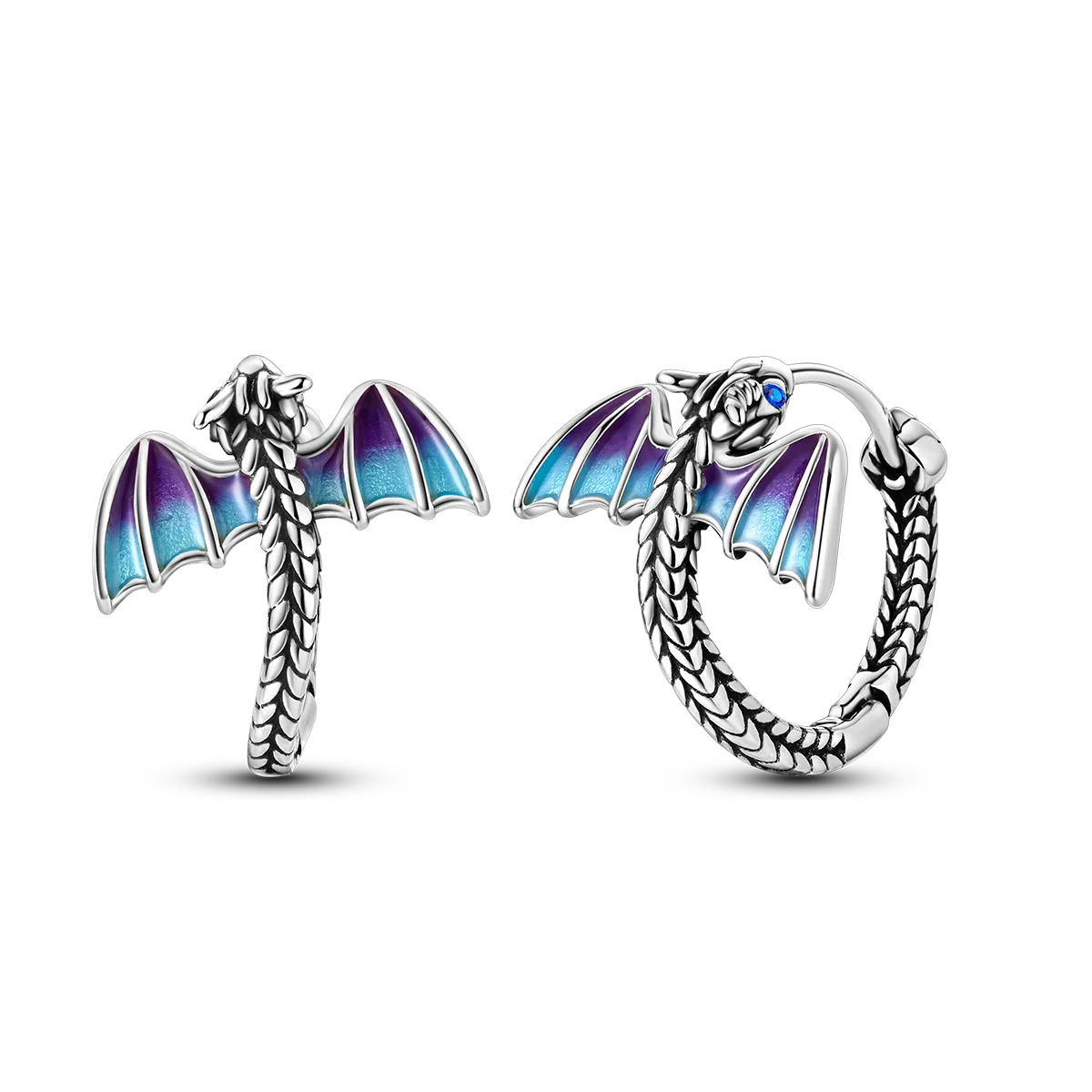 925 Silver Geometric Hoop Earrings for Women with Zircon Moon and Heart Design Fashion Jewelry Gift