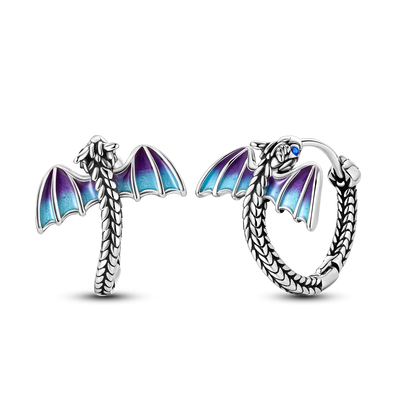 925 Silver Geometric Hoop Earrings for Women with Zircon Moon and Heart Design Fashion Jewelry Gift