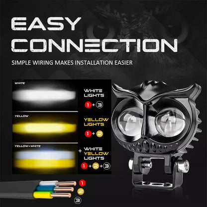 Owl 30W Dual Color Mini Projector Driving Light Waterproof
