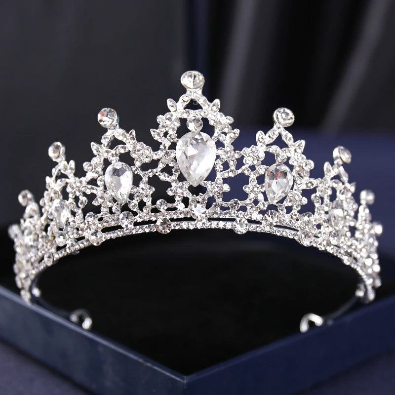 Silver Crysta Baroque Vintage Tiara - Top-Rated Wedding Hair Accessory for Brides & Pageants