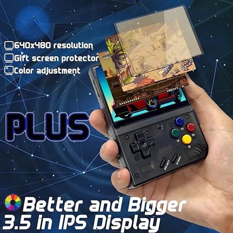 Miyoo Mini Plus 3.5 Inch IPS Retro Handheld Game Console 3000mAh Portable Video Player