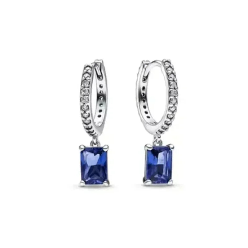 925 Sterling Silver Tulip Hoop Earrings with Dragonfly Firefly Bow Shell Conch and Turtle Designs Fine Jewelry Gifts for Women