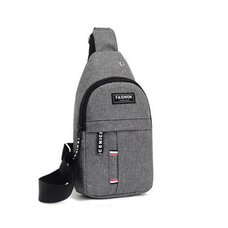 Men's Waterproof Fanny Pack with Adjustable Strap for Travel Gray