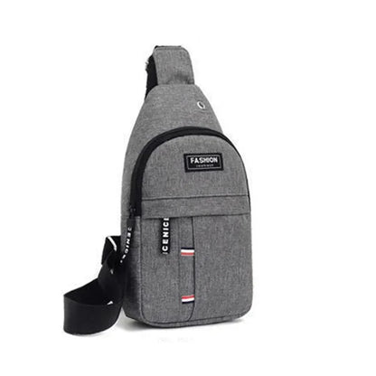 Men's Waterproof Fanny Pack with Adjustable Strap for Travel Gray