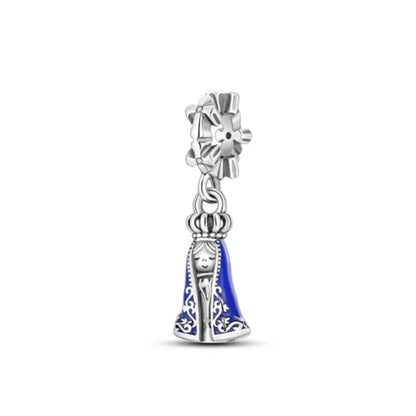 Lucky Leaf Dangle Bead Bracelet 925 Sterling Silver Plated DIY Jewelry Spacer B4085