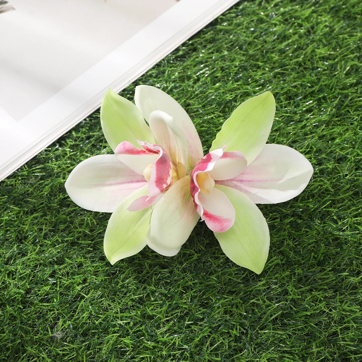 Bohemian Orchid Flower Hair Clips for Women Bridal Beach Wedding Hair Accessories